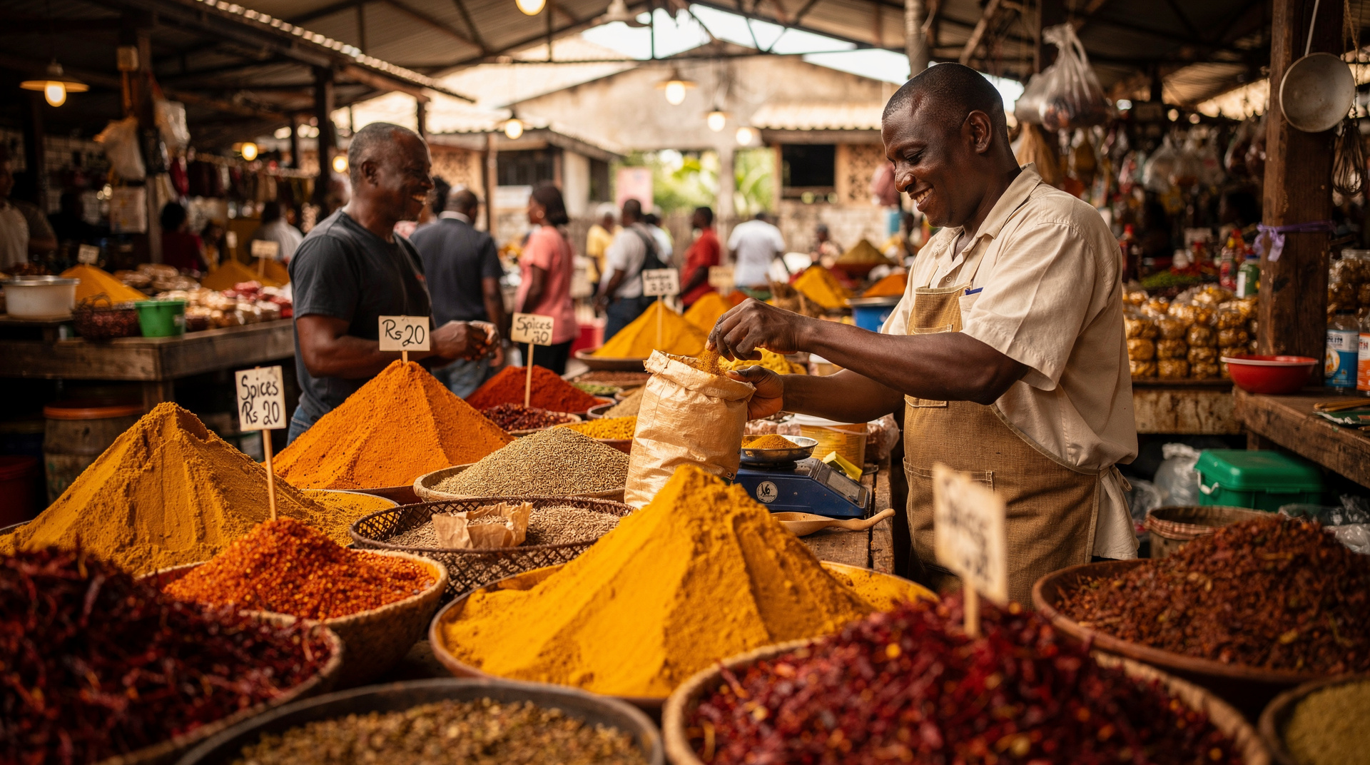 Visite du marché central de Port Louis : couleurs, épices et street food
